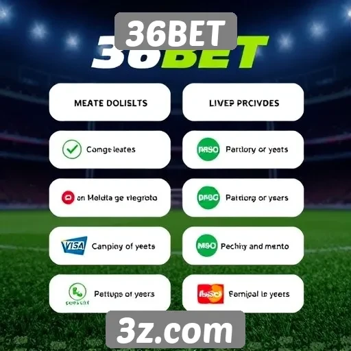 Métodos de pagamento aceitos na 36BET